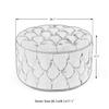 Adeco Modern 28 Inch Round Storage Ottomans Chair, Button Tufted Upholstered Ottoman Footstool with Storage for Living Room Bedroom view 3