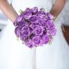 Artificial Peonies Silk Flowers, Purple Faux Peony Bouquet 4 Bundles Florals Arrangements Decor for Farmhouse Home Boho Wedding Table Centerpiece, Fake Plastic Flowers Bulk for Vase Decoration Purple view 2