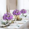 Artificial Peonies Silk Flowers, Purple Faux Peony Bouquet 4 Bundles Florals Arrangements Decor for Farmhouse Home Boho Wedding Table Centerpiece, Fake Plastic Flowers Bulk for Vase Decoration Purple view 4