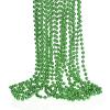 ZZYFGH 33'' 7mm St Patricks Day Beads Necklace,Metallic Green Bead Necklaces, Bulk 12 Pcs Mardi Gras Necklace for Party Costume St. Patrick's Day Festive view 1