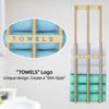 Bathroom Towel Storage, Bethom Wall Towel Rack for Rolled Towels, Bath Towel Holder Wall 30 Inch, Towel Racks Wall Mounted for Small Bathroom, Gold view 3