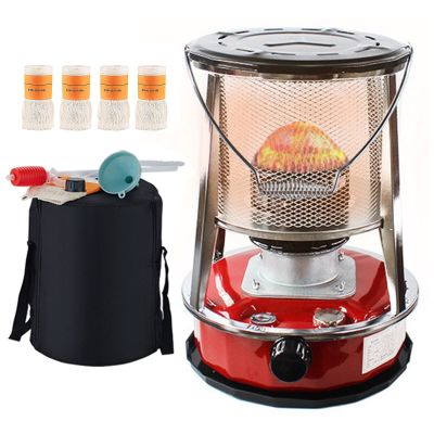Xrdbfd Indoor Kerosene Stove, Mobile Kerosene Stove Heater, Camping Kerosene Stove Burner, Kerosene Stove Heater with Automatic Fire Extinguisher,4.6Lred