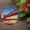 Christmas Ceramic Ornament City Skyscrapers and Skyline Holiday Present New Orleans Cityscape Christmas Ornament Personalized Christmas Ornaments view 2