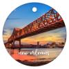 Christmas Ceramic Ornament City Skyscrapers and Skyline Holiday Present New Orleans Cityscape Christmas Ornament Personalized Christmas Ornaments view 4