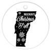 Christmas Ornament State Shape Silhouette United States Ornament Xmas Present Merry Christmas Y'all US State Vermont Christmas Ceramic Ornament Collectible Present Gift Xmas Tree Decoration view 4