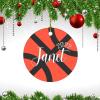Christmas Ceramic Ornament Personalized Basketball Name Year 2022 Ornament Personalized Name Holiday Ornament for Home Christmas Tree Decor view 3