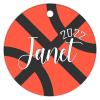 Christmas Ceramic Ornament Personalized Basketball Name Year 2022 Ornament Personalized Name Holiday Ornament for Home Christmas Tree Decor view 4