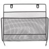 Cabilock Hanging Wall File Metal Storage Rack Organizer Mail Organizer Iron Book Rack Black Shelf view 1