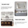 Cabilock Hanging Wall File Metal Storage Rack Organizer Mail Organizer Iron Book Rack Black Shelf view 4