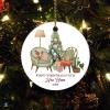 Christmas Ceramic Ornament First Christmas in Our New Home Dated 2022 Personalized Christmas Ornament First Christmas in Our New Home Ornament 3" Ceramic Elegant Christmas Hanging Ornaments view 1