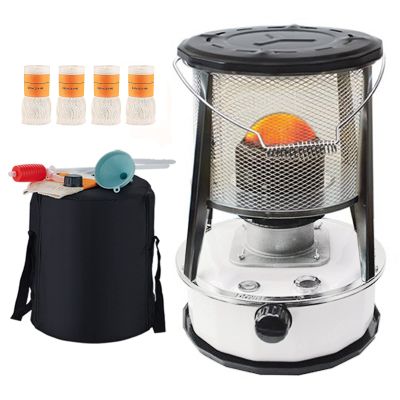 Xrdbfd Indoor Kerosene Stove, Mobile Kerosene Stove Heater, Camping Kerosene Stove Burner, Kerosene Stove Heater with Automatic Fire Extinguisher,6Lwhite