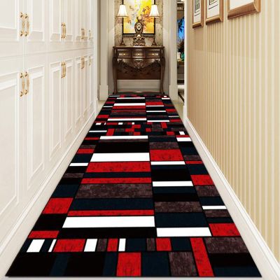 Contemporary Hallways Carpet Runners, Modern Narrow Runner Rug for Home Kitchen Bedroom Corridor or Stairs Non-Slip Floor Protection Mat 100x450cm (Size : 2.3 ft x 14.8 ft)
