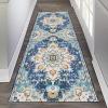 Classic Hallway Runner Carpet, Traditional Non-Slip Washable Corridor/Kitchen/Stair/Bedroom/Entryway Narrow Runner Rug 60cm/70cm/80cm/100cm Wide (Size : 2 ft x 19.7 ft) view 1