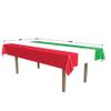 Beistle International Tablecovers, 54 x 108, 2 Pieces  Plastic Table Cloth, Rectangular Tablecloth, Italian Decorations, Mexican Tablecloth, Cinco De Mayo Decorations,Red/White/Green view 2