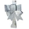 Kurt Adler 12 inch Silver Bow Over The Door Wreath Hanger view 1