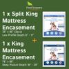 Bundle - 2 Items: King Mattress Protector + Split King Mattress Protector(2PC) view 1
