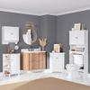RiverRidge Brookfield Bathroom Shutter Door Over-The-Toilet Spacesaver Freestanding Storage Cabinet view 4