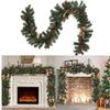 1.8M 2022 Christmas Decor Rattan Artificial Flower Tree Ornament Outdoor Garland Wreath Pendant Xmas Party Supplies Door Stairs Decor view 1