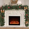 1.8M 2022 Christmas Decor Rattan Artificial Flower Tree Ornament Outdoor Garland Wreath Pendant Xmas Party Supplies Door Stairs Decor view 2