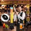 2pcs Beer Giraffe Dispenser, 100oz/3.2 qt Mimosa Tower Dispenser with Ice Tube and LED Light, 3L Tabletop Drink Tower Dispensers for Beer, Margarita, Liquor, Beverage view 2