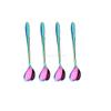 HIHELO Bulk Spoons Set 4Pcs Heart Shape Coffee Spoon Dessert Sugar Stirring Spoons Teaspoon Dinnerware Stainless Steel Spoons for Eating view 1