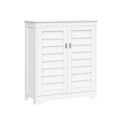 RiverRidge Brookfield Bathroom Storage Cabinet with 2 Shutter Style Doors with Adjustable Shelves for Versatile Bathroom Cabinet Storage of Toiletries, Towels & More