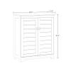 RiverRidge Brookfield Bathroom Storage Cabinet with 2 Shutter Style Doors with Adjustable Shelves for Versatile Bathroom Cabinet Storage of Toiletries, Towels & More view 3