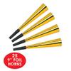 Beistle Black & Gold Happy New Year's Eve Party Supplies Assortment for 50 People - NYE Photo Booth Props - Hats, Tiaras, Noisemaker Horns, Necklaces view 4
