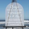 Welcome to our Unplugged Wedding Ceremony! (24"H x 18"W, Frosted) view 1