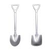 Bulk Spoons Set 2 Pack Stainless Steel Shovel Spoon Home Dessert Spoon Creative Western Food Spoon Coffee Spoons, Small Spoons for Dessert Party Supplies Spoons for Eating view 1