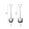 Bulk Spoons Set 2 Pack Stainless Steel Shovel Spoon Home Dessert Spoon Creative Western Food Spoon Coffee Spoons, Small Spoons for Dessert Party Supplies Spoons for Eating view 2