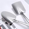 Bulk Spoons Set 2 Pack Stainless Steel Shovel Spoon Home Dessert Spoon Creative Western Food Spoon Coffee Spoons, Small Spoons for Dessert Party Supplies Spoons for Eating view 3