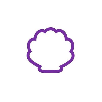 Clam Shell Cookie Cutter - Fondant Cutter - Polymer Clay Cutter (6.5")