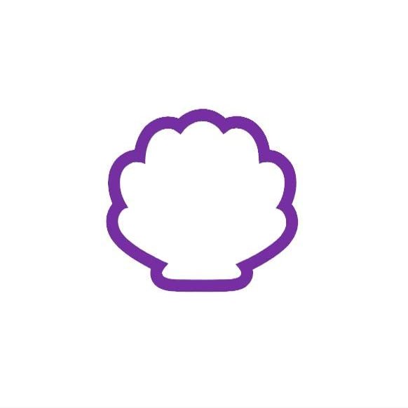 Clam Shell Cookie Cutter - Fondant Cutter - Polymer Clay Cutter (6.5")