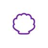 Clam Shell Cookie Cutter - Fondant Cutter - Polymer Clay Cutter (6.5") view 1