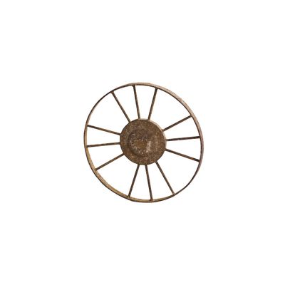 Abite WOA-911-BR Vinty Wheel, S, Diameter 9.8 x 0.8 inches (25 x 2 cm)
