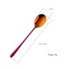 Bulk Spoons Set 304 Stainless Steel Color Spoons Household Long Handle Korean Spoons Children's Small Spoons Creative Cute Eating Spoons 2pcs Spoons for Eating (Color : I) view 2