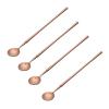 Bulk Spoons Set Stainless Steel Dessert Spoon Tableware Dessert Spoons Long Handle Stir Spoon Home Dessert Spoon for Tea Party Supplies (4 Pieces) Spoons for Eating (Color : B) view 1