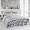3 Pieces Queen Bedding Duvet Covers Set Geometric Vertical Lines Chevron Stripes Soft Quilt Cover and Pillow Shams, Comforter Cover Sets with Zipper Closure for Bedroom Decor Coloful Splicing view 2