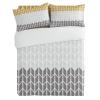 3 Pieces Queen Bedding Duvet Covers Set Geometric Vertical Lines Chevron Stripes Soft Quilt Cover and Pillow Shams, Comforter Cover Sets with Zipper Closure for Bedroom Decor Coloful Splicing view 3