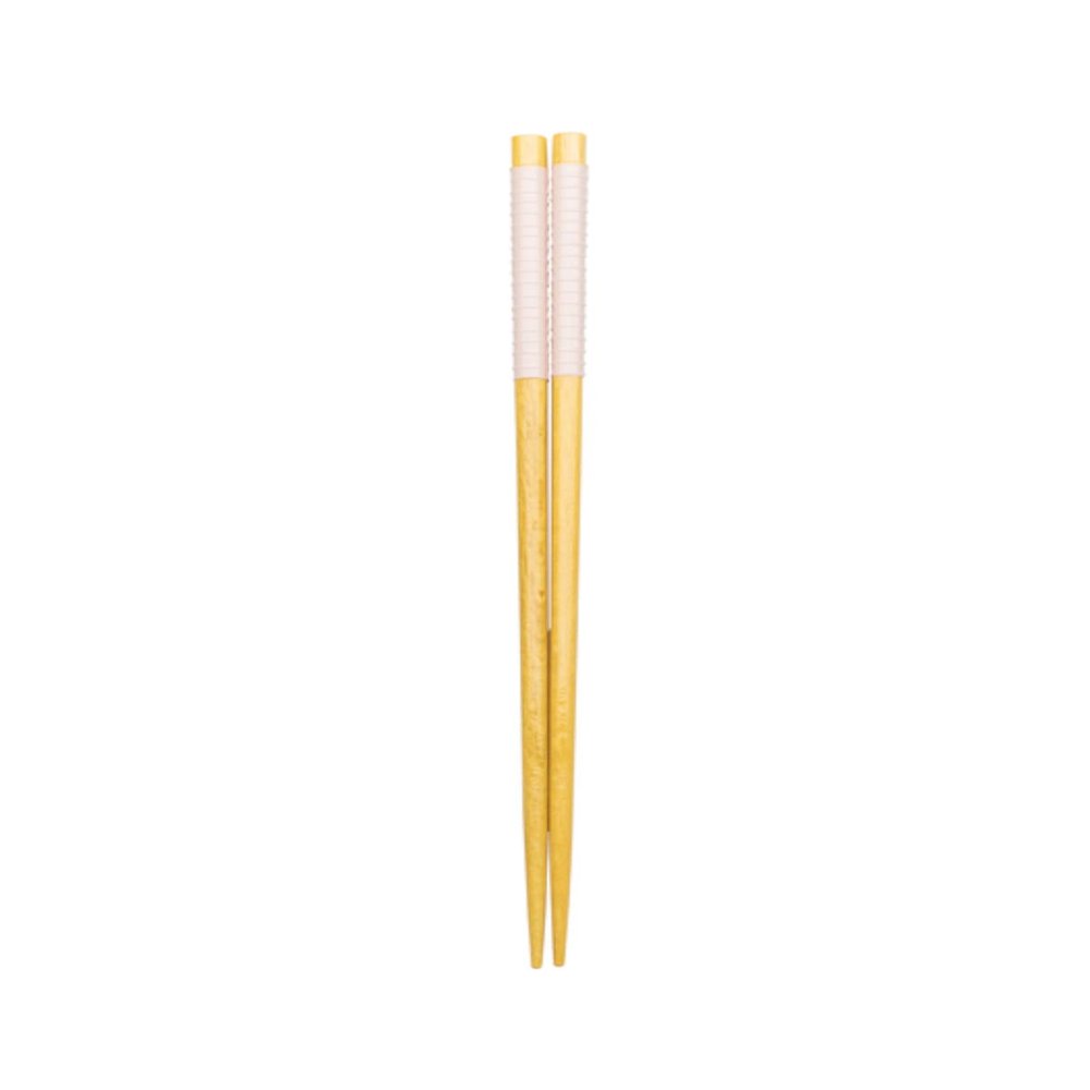Asahi Kouyo W-1083 Chopsticks, Dishwasher Safe, 9.1 inches (23 cm), Curl, Pink, Natural Wood, Made in Japan, 1 Pair