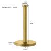 GWGTHZ Stainless Steel Gold Paper Towel Holder Countertop for Kitchen Bathroom, Standing Paper Towel Holder with Weighted Base. view 2