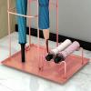 ZARBAILRE Metal Umbrella Stand 101317inch, Umbrella Rack Hooks and Drip Tray, Free Standing Umbrella Holder for Long/Short Umbrella, Entry Hallway Dcor view 2