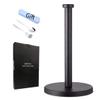 GWGTHZ Black Standing Paper Towel Holder for Kitchen& Bathroom Countertop,Under Counter, Table Or BBQ, Standard or Jumbo-Sized Roll Paper (with Stainless Steel Base) view 1