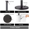 GWGTHZ Black Standing Paper Towel Holder for Kitchen& Bathroom Countertop,Under Counter, Table Or BBQ, Standard or Jumbo-Sized Roll Paper (with Stainless Steel Base) view 3