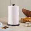 GWGTHZ Black Standing Paper Towel Holder for Kitchen& Bathroom Countertop,Under Counter, Table Or BBQ, Standard or Jumbo-Sized Roll Paper (with Stainless Steel Base) view 4