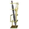 ZARBAILRE Antique Square Umbrella Stand 7724inch, Heavy Duty Metal Industrial Umbrellas Rack, Free Standing Umbrella Holder Ideal for Umbrellas Canes Walking Sticks view 1