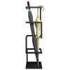 ZARBAILRE Antique Square Umbrella Stand 7724inch, Heavy Duty Metal Industrial Umbrellas Rack, Free Standing Umbrella Holder Ideal for Umbrellas Canes Walking Sticks view 1
