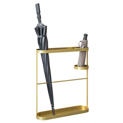 ZARBAILRE Metal Umbrella Stand Large, Modern Quick-Dry Umbrella Holder Rack, Free Standing Umbrella Holder for Home Office Metal Entry Hallway Decoration Wallside Rack Holds