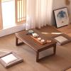 Tables Coffee Tables Tatami Tables Solid Wood Japanese Window Tables Simple elm Wood Coffee Tables Dining Tables Computer Tables Sitting desks (Color : Brown, Size : 80 * 50 * 30cm) view 1